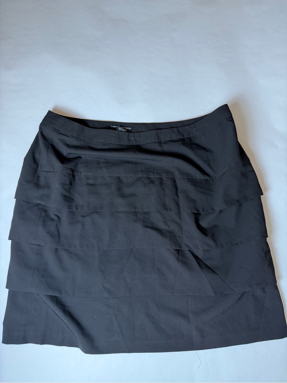 Black Layered A-Line Skirt - Women
